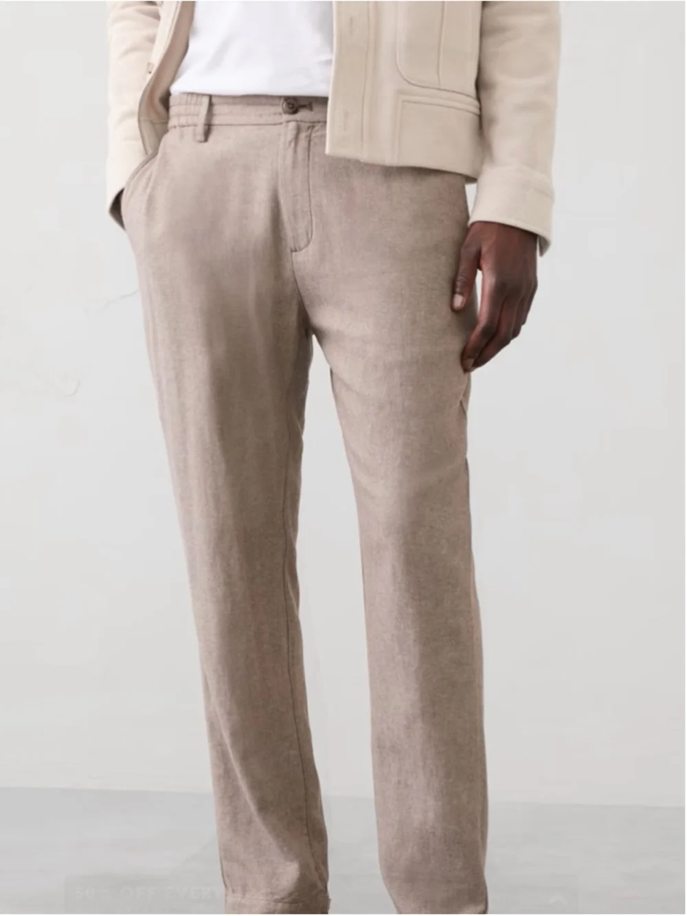 Banana Republic Pants Men's Linen Cotton Athletic Fit Trousers 32